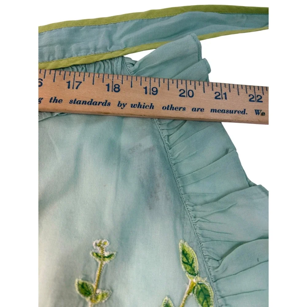 VTG Anthropologie Urban Outfitters RN 66170 Embroidered Half Apron Cottagecore